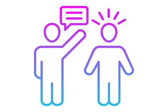 Argument Line Gradient Icon: A Versatile Visual for Modern Digital Storytelling