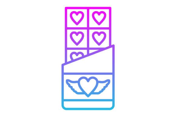 Chocolate Line Gradient Icon: A Versatile Design Asset