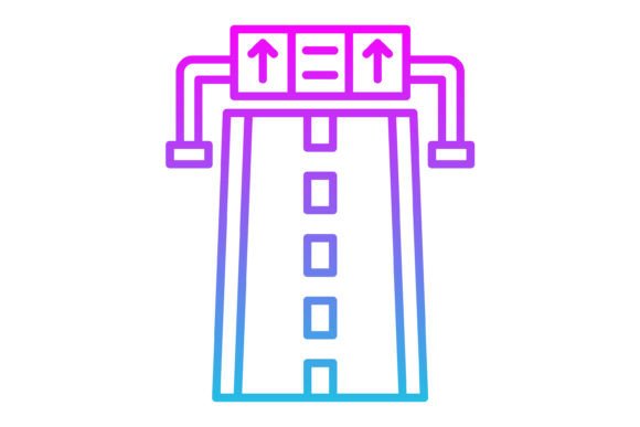 Highway Line Gradient Icon: A Versatile Toolkit for Modern Design
