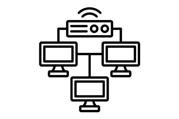 Local Network Outline Icon: Your Essential Connectivity Symbol