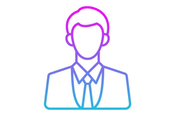 Manager Line Gradient Icon: Elevate Your Visual Language