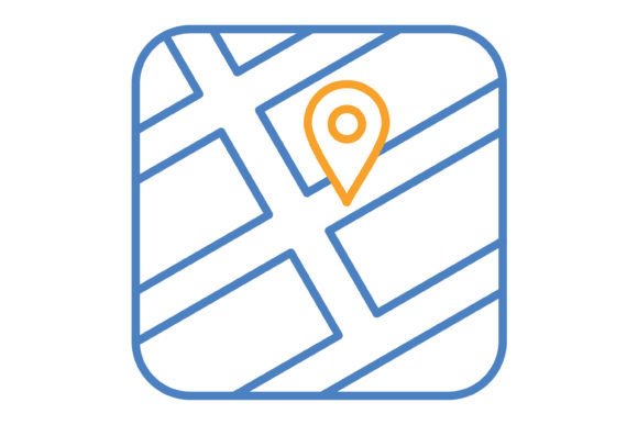 Navigation Blue Orange Line Icon: A Practical Evaluation for Design Projects