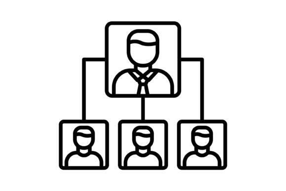 Organization Structure Outline Icon: A Versatile Asset for Modern Projects