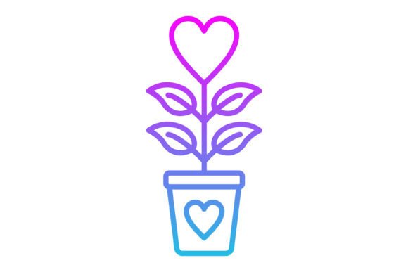 Plant Line Gradient Icon: A Modern Solution for Visual Communication