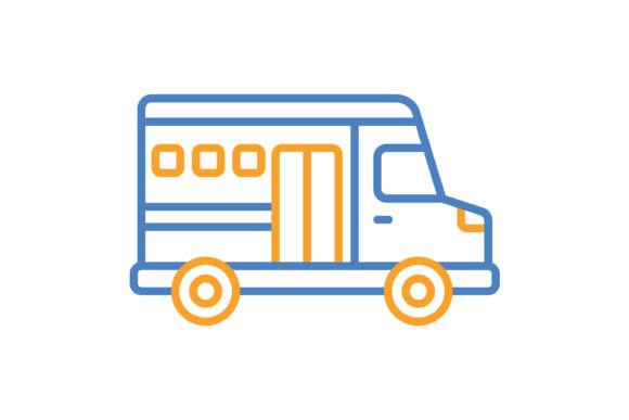 Practical Integration: Utilizing the School Bus Blue Orange Line Icon in Modern Workflows