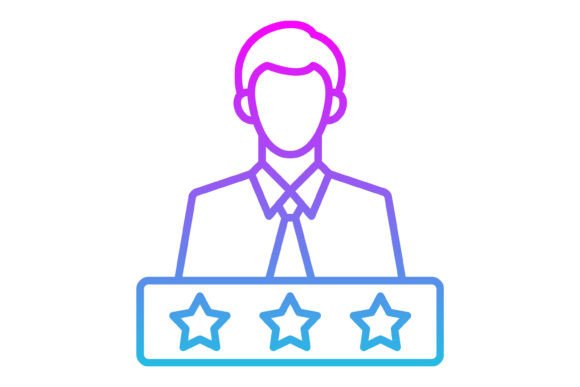 Rate Line Gradient Icon: Elevating Your Visual Communication with Versatile Design Assets